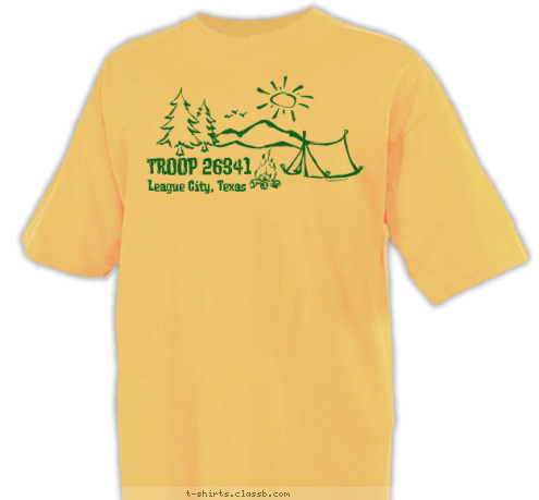 Camp-O-Ree
May 18-20, 2012 May 18-20, 2012
 Camp-O-Ree

 League City, Texas TROOP 26341 T-shirt Design 