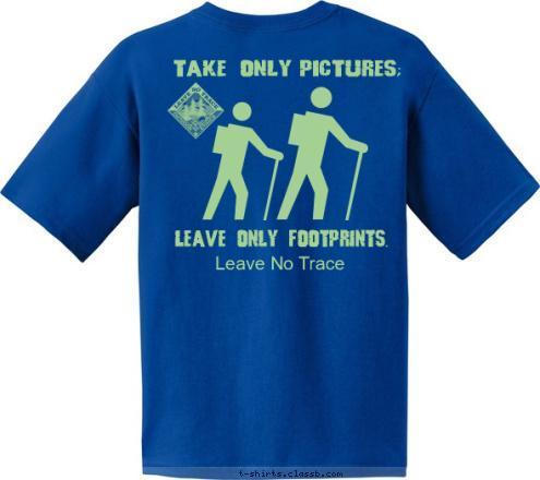 Leave No Trace McMinnville, TN PACK 172 pictures; Leave only footprints. Take only T-shirt Design 