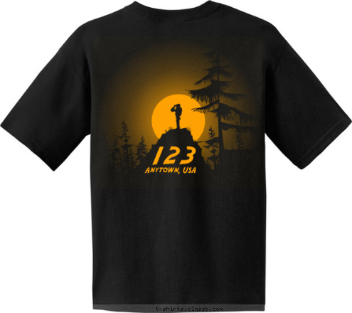 Anytown, USA 123
 Troop Be Prepared T-shirt Design 