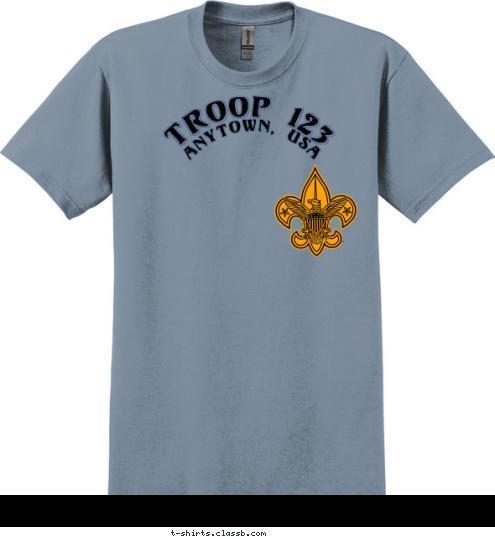 ANYTOWN, USA TROOP 123 T-shirt Design 