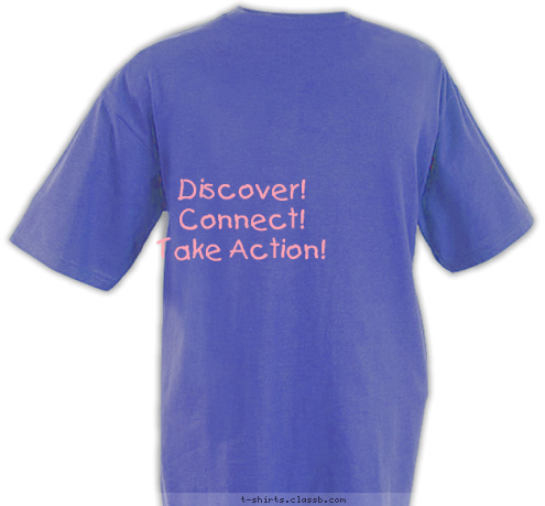 Discover!
Connect!
Take Action! Sembach, Germany USA Girl Scouts Overseas T-shirt Design 