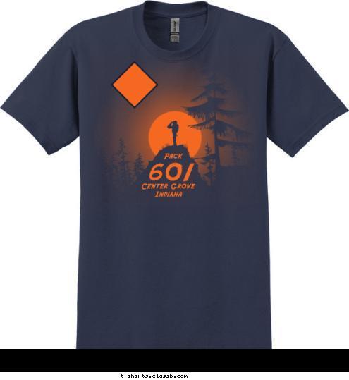 Cub Scouts Center Grove
Indiana 601
 Pack T-shirt Design 