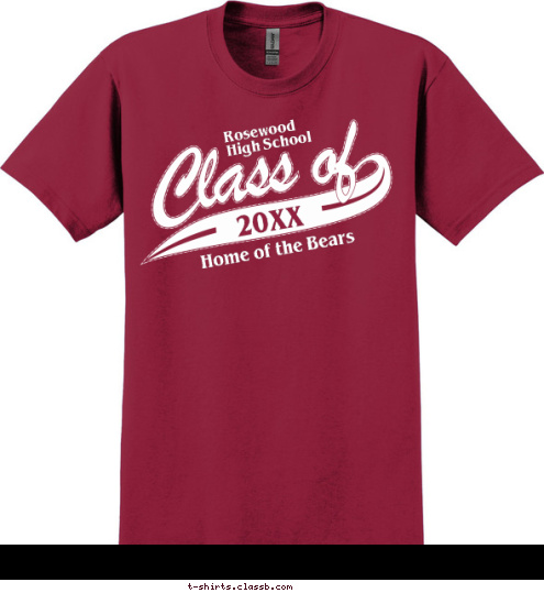 2012 Home of the Bears Rosewood High School T-shirt Design SP118