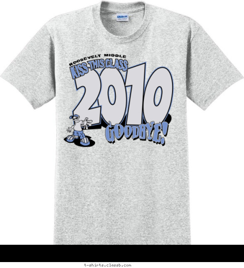 Your text here 10 ROOSEVELT MIDDLE T-shirt Design SP121