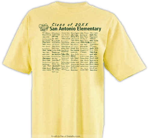 San Antonio Elementary Class of 2012 T-shirt Design SP124