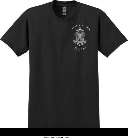 Captain's Cove Sea Scout Ship 110 Fearless Ship 110 T-shirt Design 