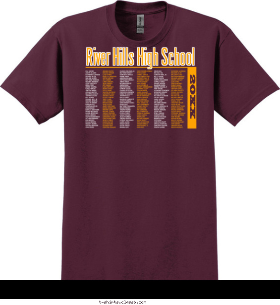 Class Name Columns T-shirt Design