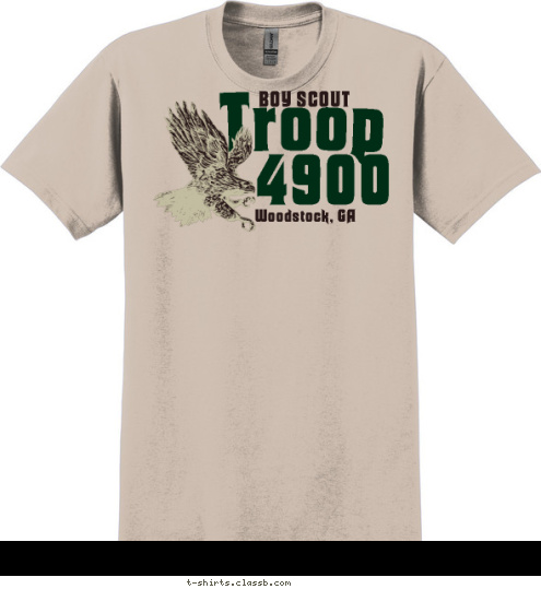 Woodstock, GA 4900 BOY SCOUT Troop T-shirt Design 