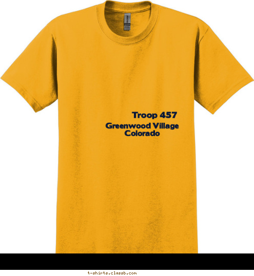 Troop 457 Greenwood Village
Colorado T-shirt Design 