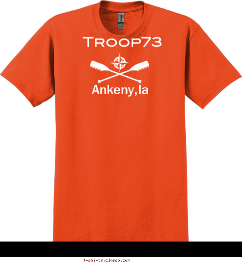 Canoeing is not for the faint Ankeny,Ia Troop73 T-shirt Design Class b4