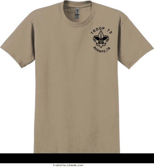 Ankeny,Ia TROOP 73 T-shirt Design Class b5