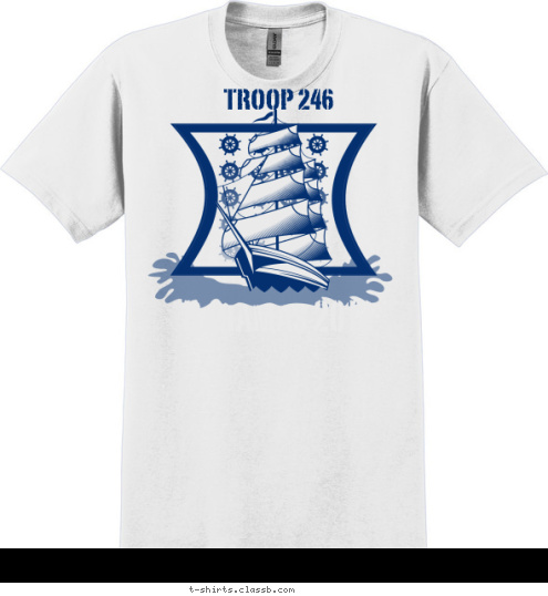 Your text here! TROOP 246 Bahamas 2012 T-shirt Design 