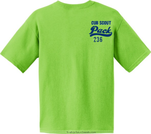 236 Knoxville, TN CUB SCOUT PACK 236 Charleston, SC T-shirt Design 