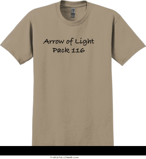 Arrow of Light
   Pack 116 T-shirt Design 