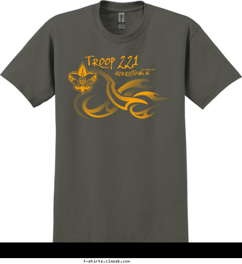 MORRISTOWN, IN TROOP 221 T-shirt Design Troop 221 Design 2