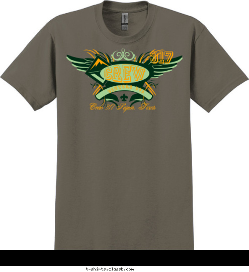 VENTURE BSA Crew 317 Seguin, Texas 317 T-shirt Design 