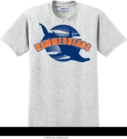 HAMMERHEADS HAMMERHEADS PARKER MIDDLE HAMMERHEADS T-shirt Design SP131