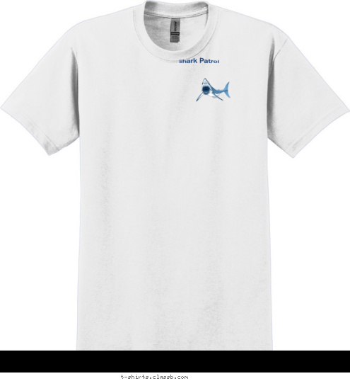 Your text here! New Text Shark Patrol T-shirt Design 