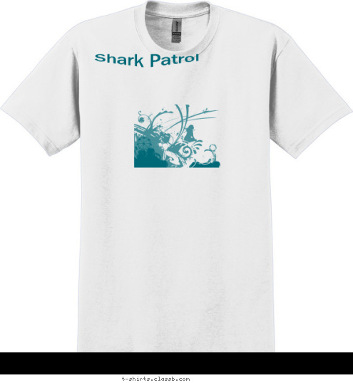 Your text here! New Text Shark Patrol T-shirt Design 