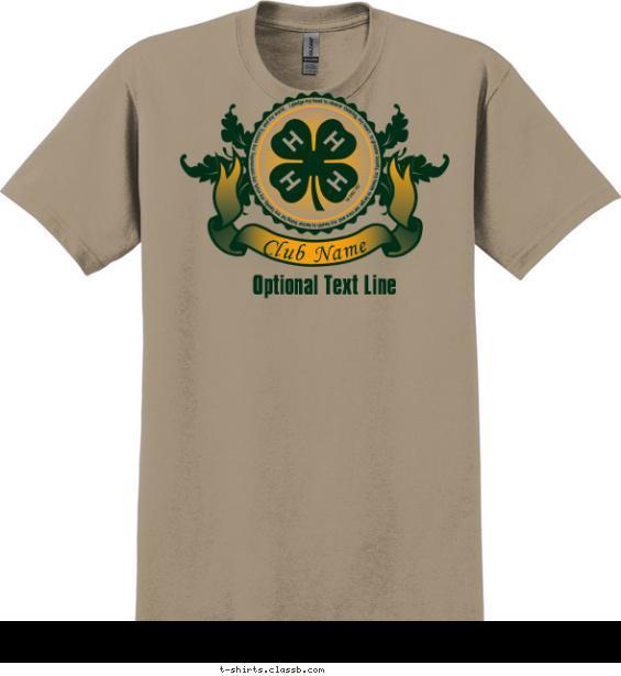 4-H Club Banner Shirt T-shirt Design