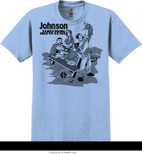 Johnson Johnson FAMILY PICNIC
JULY 10-13,2012 T-shirt Design SP1686