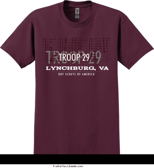 Lynchburg, VA TROOP 29 TROOP 29 T-shirt Design 