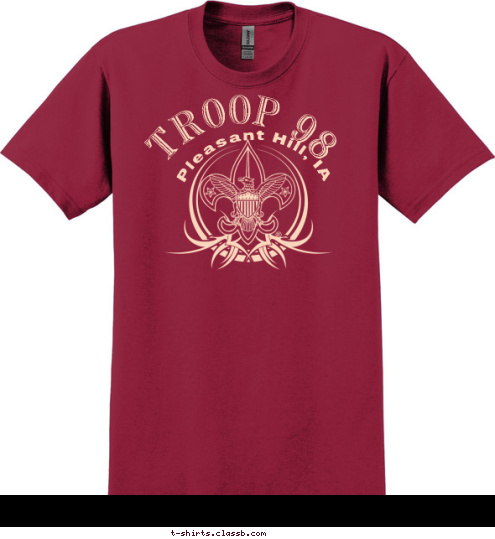 TROOP 98 Pleasant Hill, IA T-shirt Design 