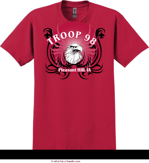 Pleasant Hill, IA TROOP 98 T-shirt Design 