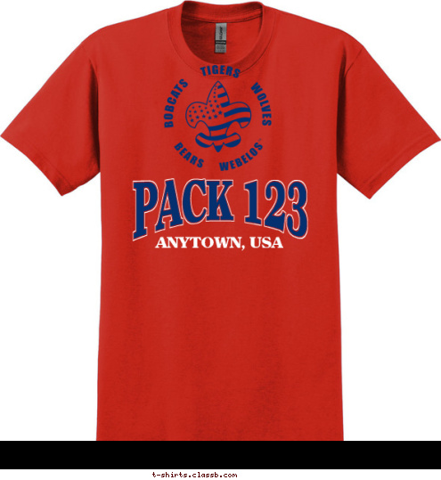 ANYTOWN, USA PACK 123 T-shirt Design 