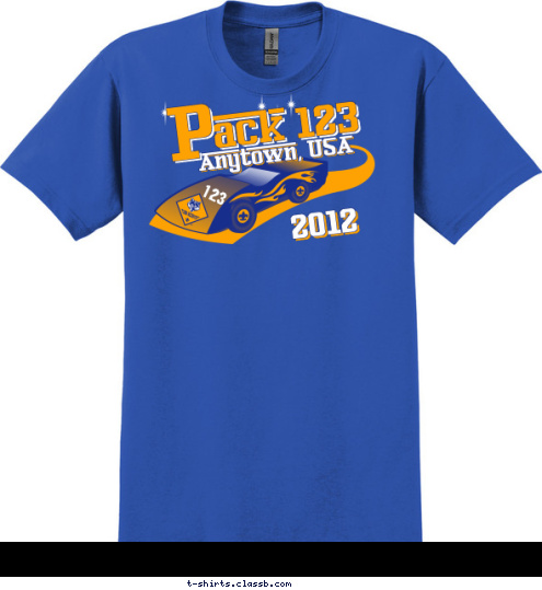 P ack 123 123 Anytown, USA 2012 T-shirt Design 