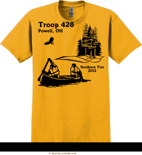 Your text here! Northern Tier
2012 Powell, OH Troop 428
 Northern Tier
2012 T-shirt Design T428_NT_Scene