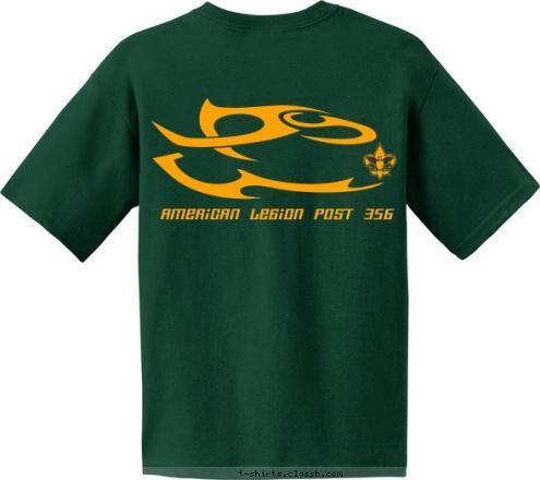 American Legion Post 356 TROOP 356 SOUTHPORT, FL T-shirt Design 