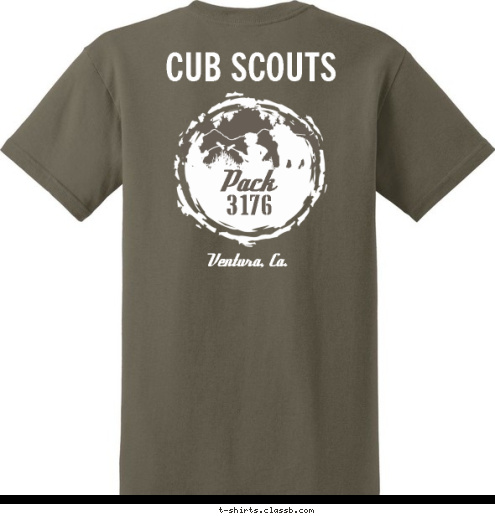 New Text New Text 6 7 1 3 Cub Scouts 3 3176 1 7 Pack 6 Ventura, Ca. Ventura, Ca. CUB SCOUTS T-shirt Design 