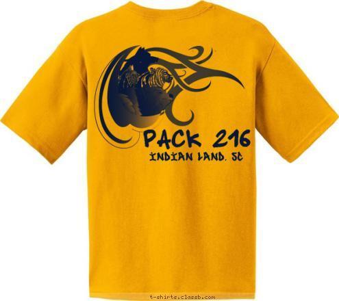 Pack 216 Indian Land, SC Your text here! T-shirt Design 