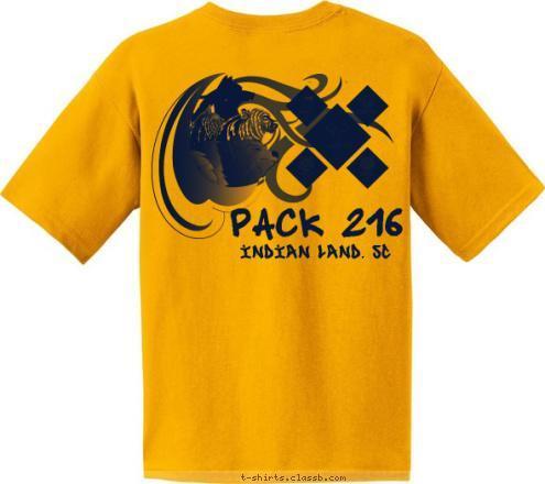 PACK 216
 Pack 216 Indian Land, SC Crossroads Lutheran Church
Indian Land, SC T-shirt Design 