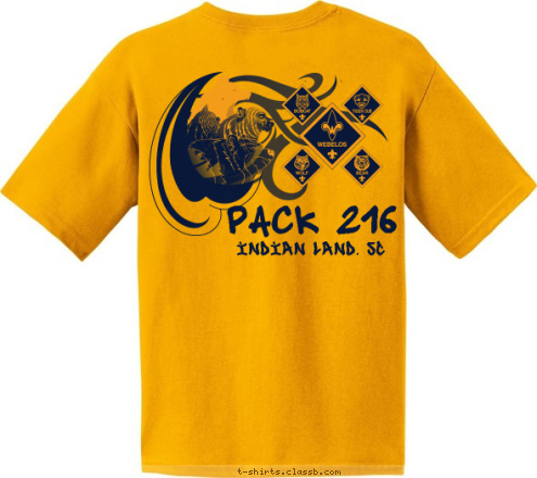 PACK 216
 Pack 216 Indian Land, SC Crossroads Lutheran Church
Indian Land, SC T-shirt Design 