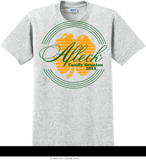 2012 Family Reunion Afleck Afleck Afleck T-shirt Design SP396