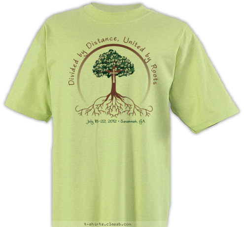 Family Reunion Divided by Distance, United by Roots Watson July 18-22, 2012 • Savannah, GA T-shirt Design 