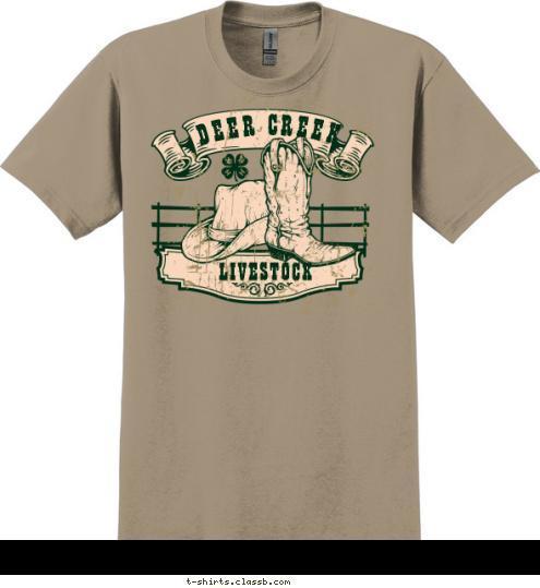 LIVESTOCK DEER CREEK T-shirt Design 