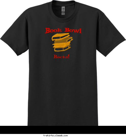 Grand Blanc, MI New Text Rocks! Book Bowl T-shirt Design 