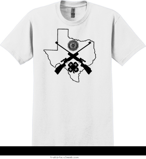 Learn by doing Shooting Sports 4 H Fredericksburg, Gillespie County, Texas T-shirt Design 