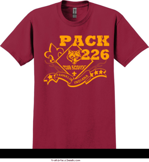 Pack
226 FRANKLIN  INDIANA T-shirt Design 