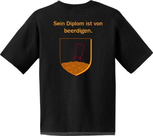 Sein Diplom ist in 
    beerdigen. Sein Diplom ist von  
     beerdigen.  
     als du!   Mein Hund ist klüger    T-shirt Design 