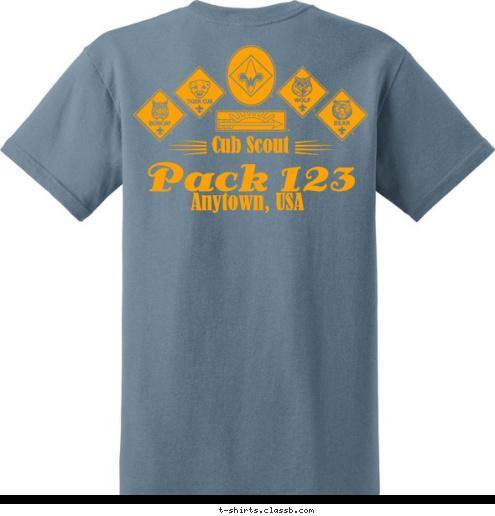 Do Your Best Anytown, USA Pack 123 Cub Scout  T-shirt Design 