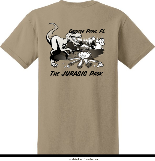 The JURASIC Pack Orange Park, FL Pack 232 T-shirt Design 