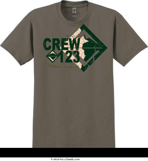 CREW
123 T-shirt Design 