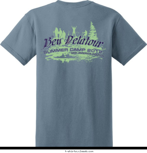 TROOP 558 MID-AMERICA COUNCIL SUMMER CAMP 2012 Ben Delatour  T-shirt Design 