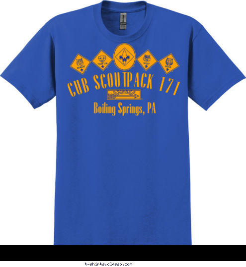 PACK 171 Boiling Springs, PA CUB SCOUT T-shirt Design 