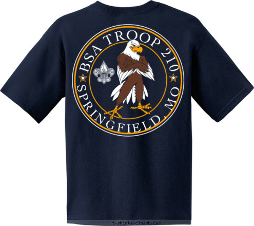 TROOP 210 SPRINGFIELD, MO BSA TROOP 210 T-shirt Design 