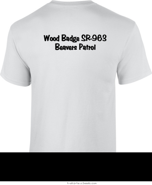 Wood Badge SR-963 Beavers Patrol T-shirt Design 